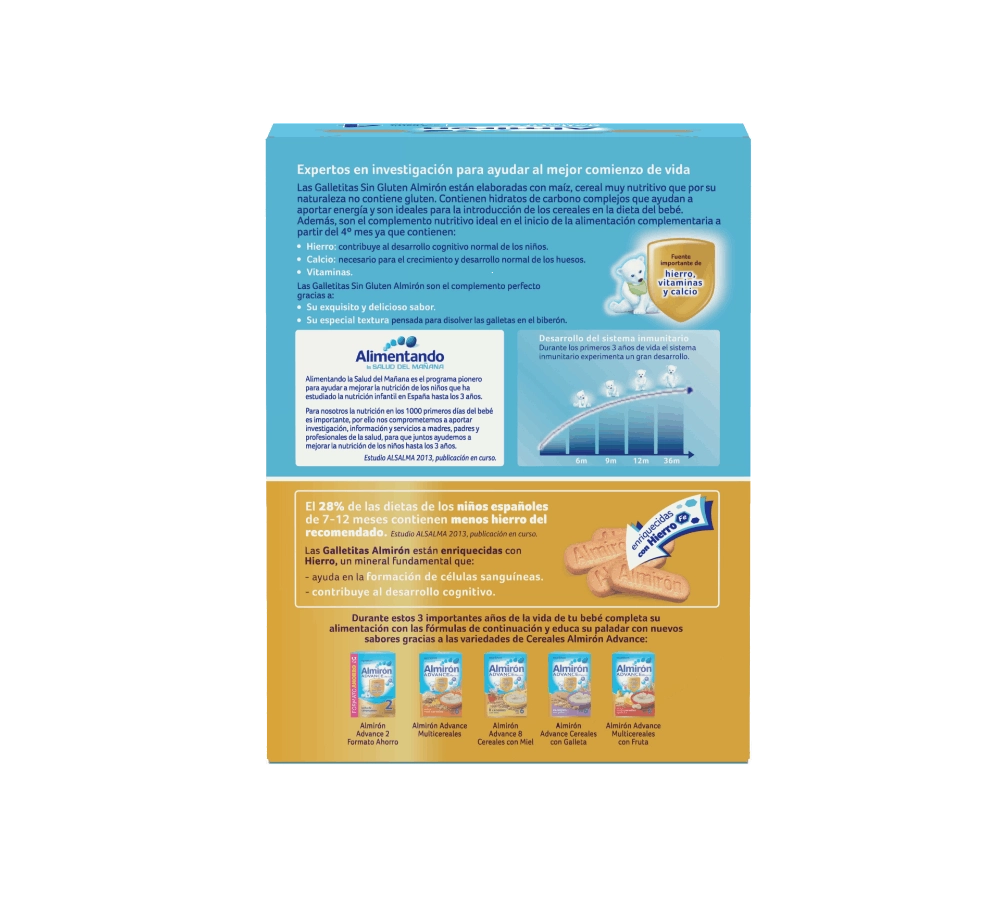 Almirón Galletitas Sin Gluten BIB 250g - Imagen 2