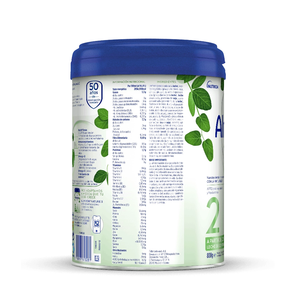 Almirón Nature 2, 800g - Imagen 2
